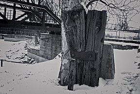 Birch with Railroad Ties - Canal Railroad Swing Bridge